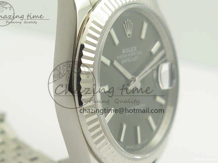 0201 DateJust 126334 SS REF 1:1 Best Edition Gray Dial Stick Markers On New Version Jubilee Bracelet A Bold 3477